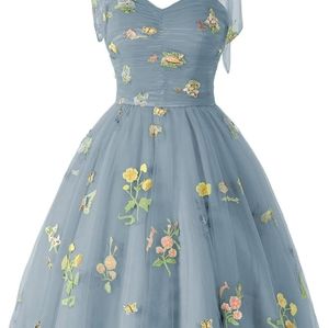 Blue tulle short dress size 0  BNWT